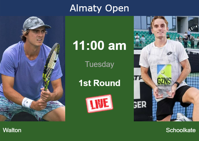 Monday Live Streaming Adam Walton vs Tristan Schoolkate