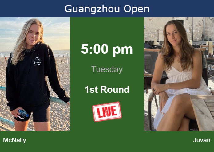 Monday Live Streaming Caty McNally vs Kaja Juvan