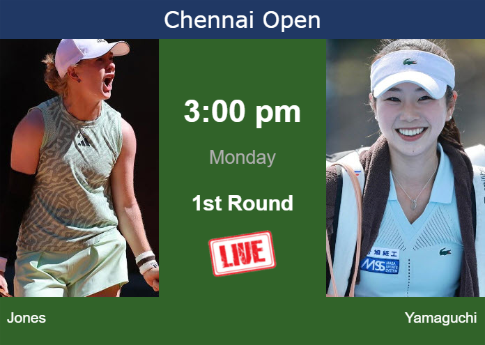 Monday Live Streaming Francesca Jones vs Mei Yamaguchi