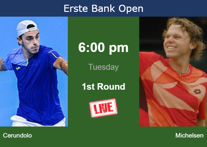 Monday Live Streaming Francisco Cerundolo vs Alex Michelsen