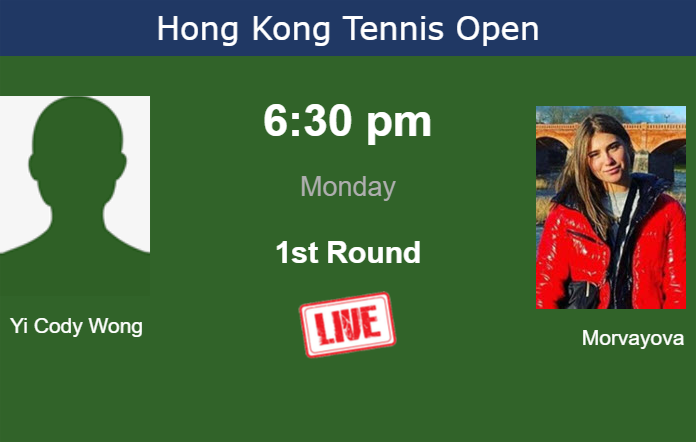 How to watch Yi Cody Wong vs. Morvayova on live streaming in Hong Kong on Monday Monday Live Streaming Hong Yi Cody Wong vs Viktoria Morvayova