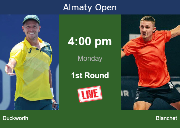 Monday Live Streaming James Duckworth Vs Ugo Blanchet Monday Live Streaming James Duckworth vs Ugo Blanchet