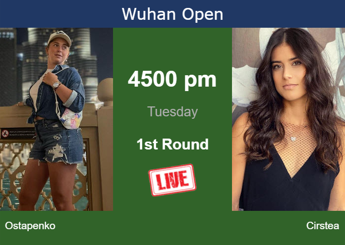 Monday Live Streaming Jelena Ostapenko vs Sorana Cirstea