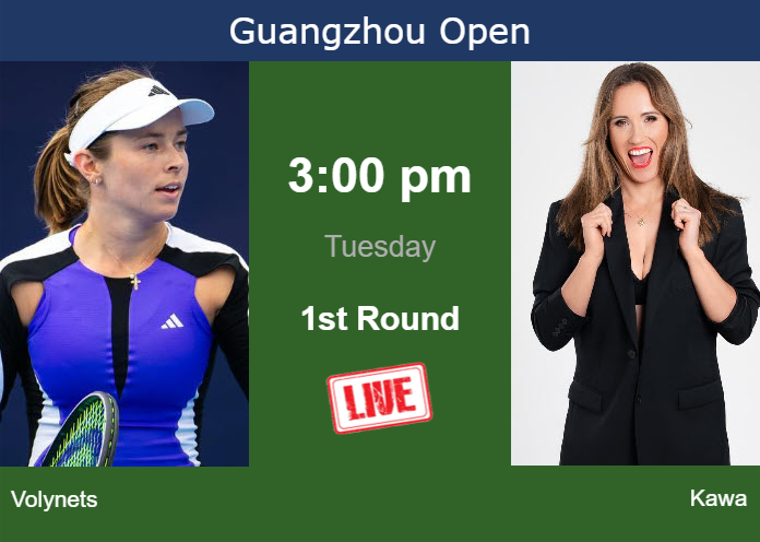 Monday Live Streaming Katie Volynets vs Katarzyna Kawa