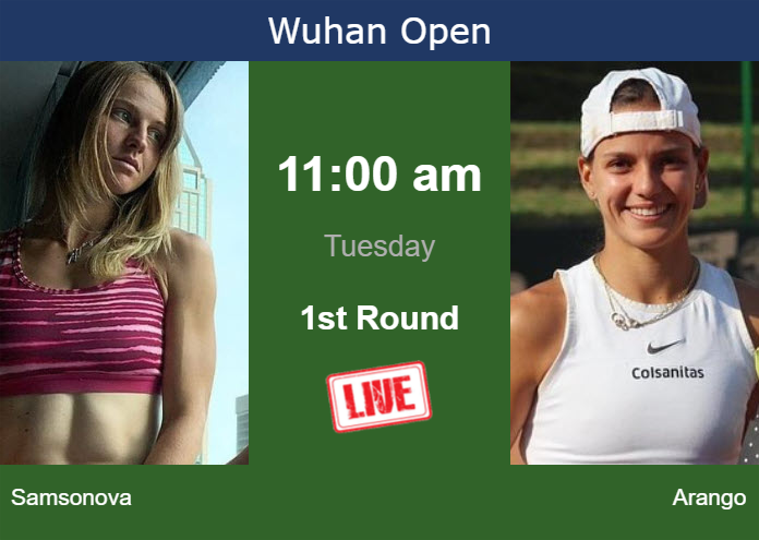 Monday Live Streaming Liudmila Samsonova vs Emiliana Arango