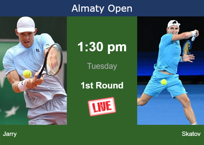 Monday Live Streaming Nicolas Jarry vs Timofey Skatov