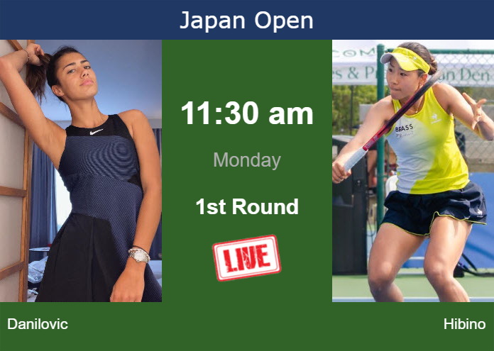 Monday Live Streaming Olga Danilovic vs Nao Hibino