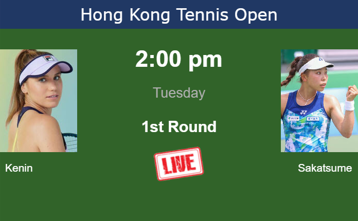 Monday Live Streaming Sofia Kenin vs Himeno Sakatsume