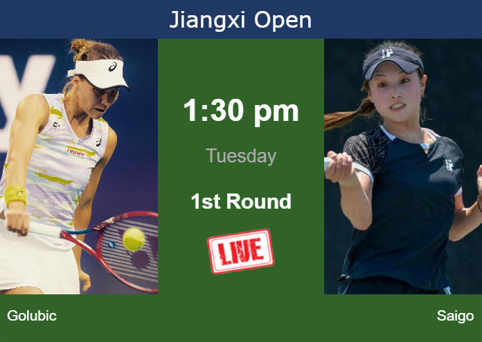 Monday Live Streaming Viktorija Golubic vs Rina Saigo