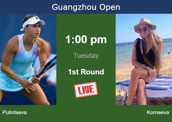 Monday Live Streaming Yulia Putintseva vs Alina Korneeva