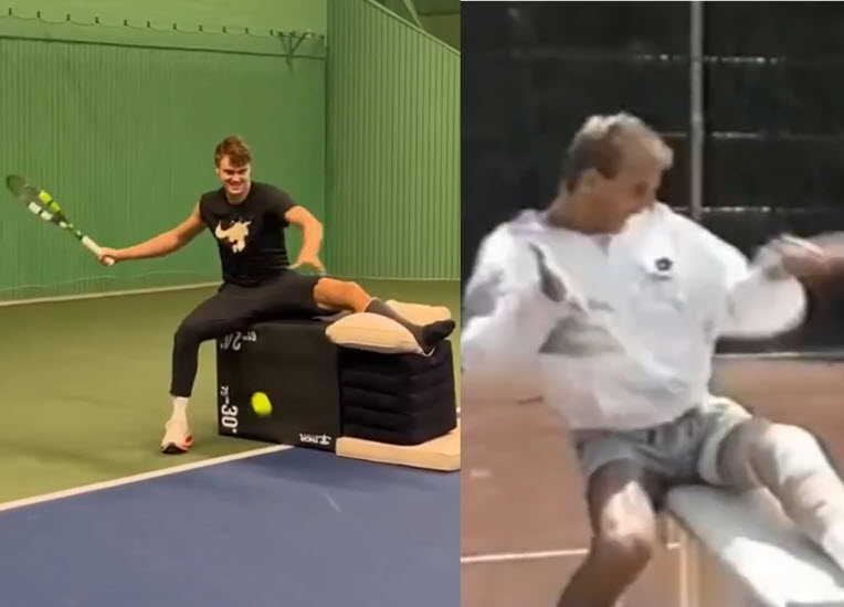 Rune channels Thomas Muster with a playful rehab session after Achilles operation Rune Muster