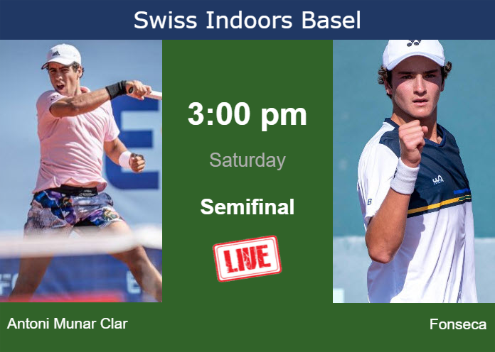 Saturday Live Streaming Jaume Antoni Munar Clar vs Joao Fonseca