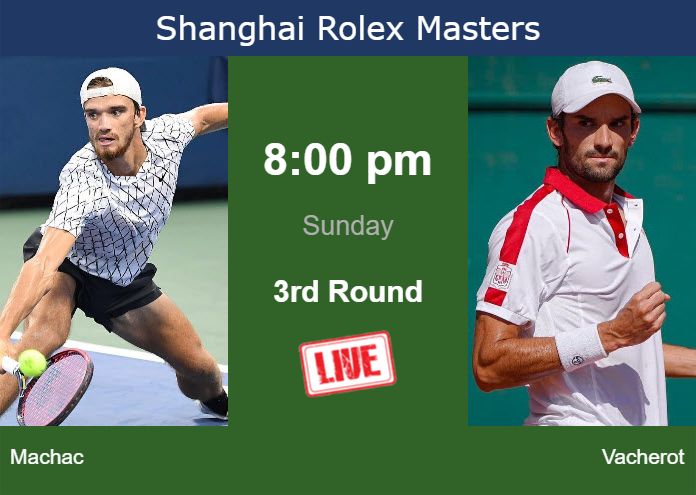 Saturday Live Streaming Tomas Machac vs Valentin Vacherot