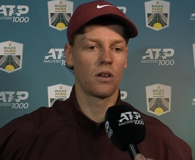 Sinner On The Paris Courts