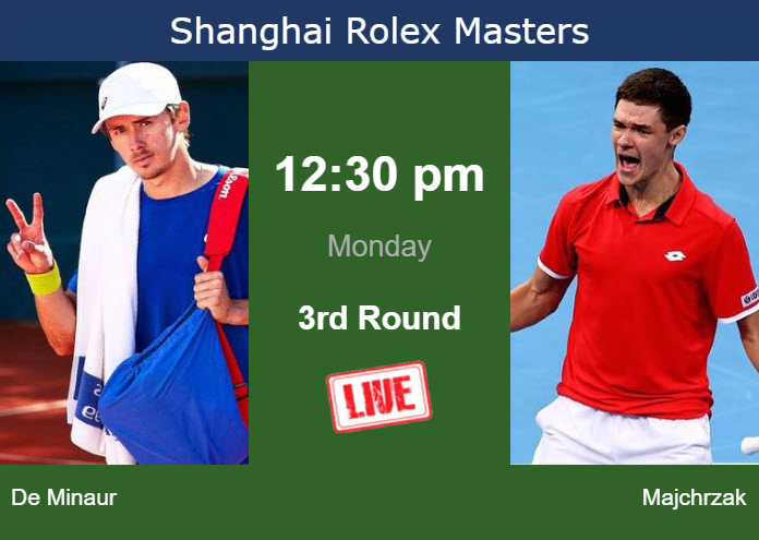 Sunday Live Streaming Alex De Minaur vs Kamil Majchrzak