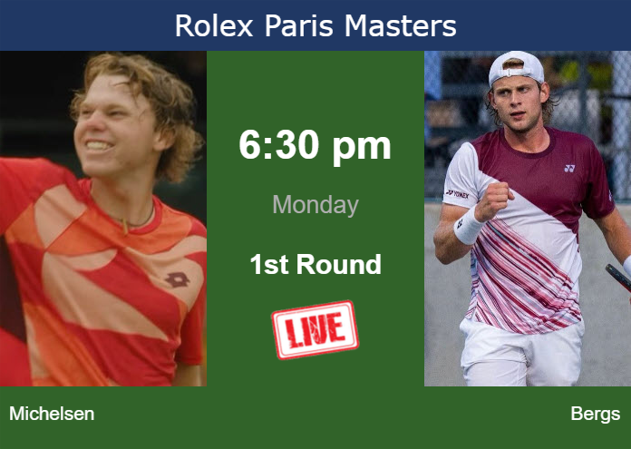 Sunday Live Streaming Alex Michelsen vs Zizou Bergs