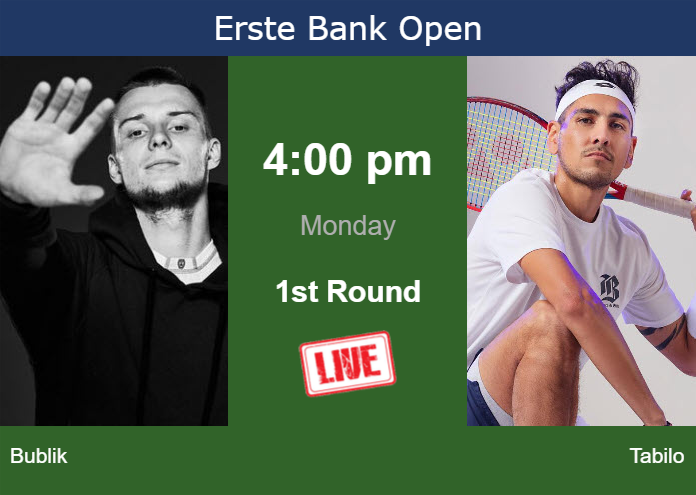 Sunday Live Streaming Alexander Bublik vs Alejandro Tabilo