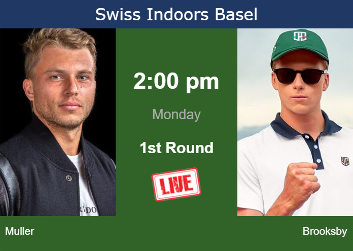 Sunday Live Streaming Alexandre Muller vs Jenson Brooksby