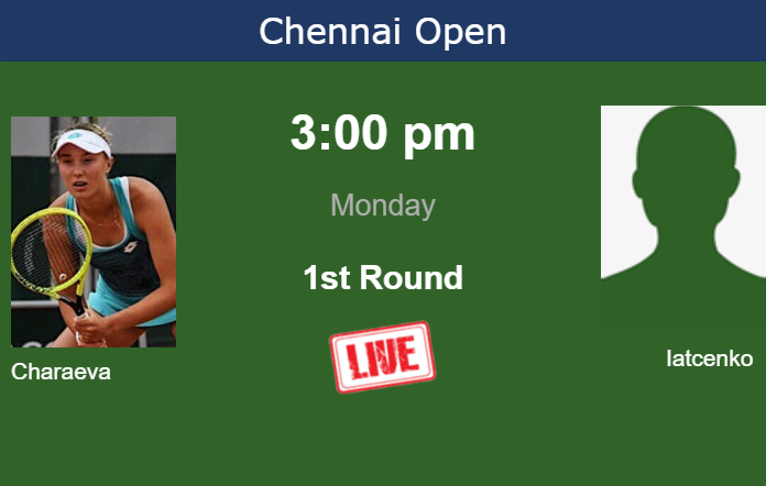 How to watch Charaeva vs. Iatcenko on live streaming in Chennai on Monday Sunday Live Streaming Alina Charaeva vs Polina Iatcenko