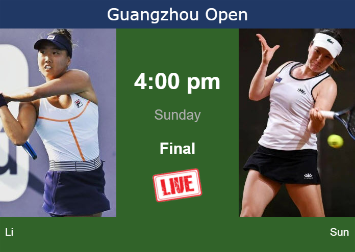 Sunday Live Streaming Ann Li vs Lulu Sun