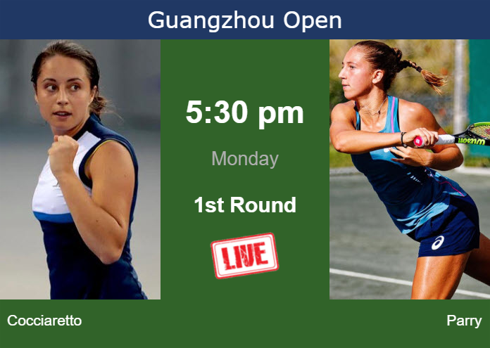 Sunday Live Streaming Elisabetta Cocciaretto vs Diane Parry