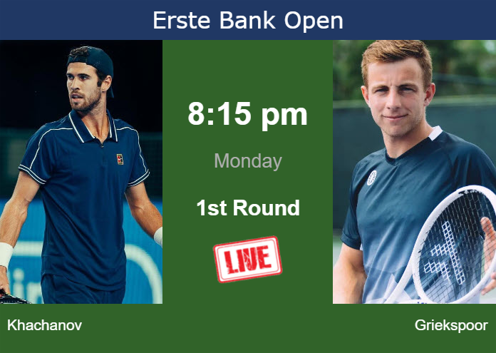 Sunday Live Streaming Karen Khachanov vs Tallon Griekspoor