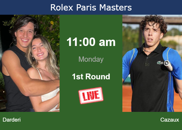 Sunday Live Streaming Luciano Darderi vs Arthur Cazaux