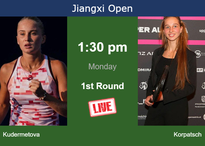 Sunday Live Streaming Polina Kudermetova vs Tamara Korpatsch