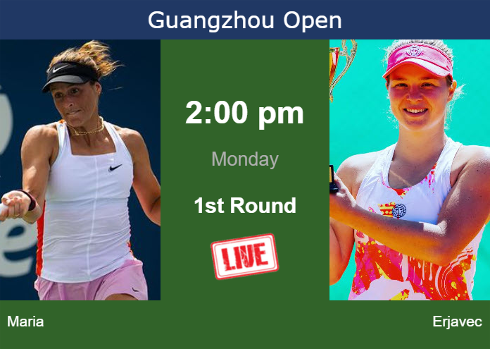 Sunday Live Streaming Tatjana Maria vs Veronika Erjavec