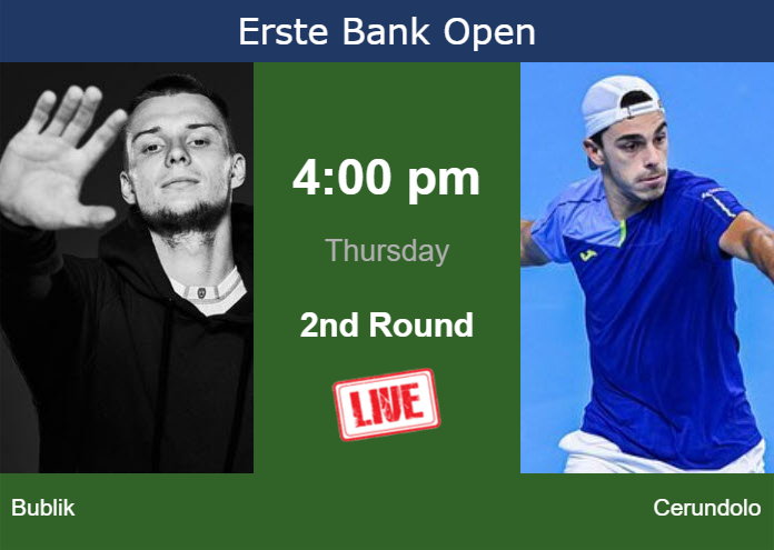Thursday Live Streaming Alexander Bublik vs Francisco Cerundolo