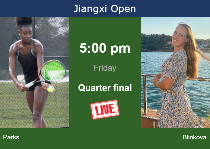 Thursday Live Streaming Alycia Parks vs Anna Blinkova