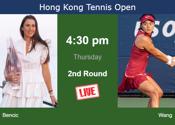 Thursday Live Streaming Belinda Bencic vs Yafan Wang