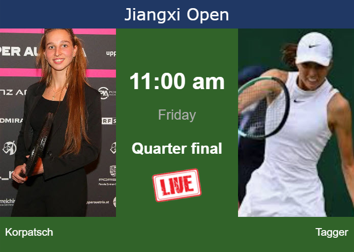 Thursday Live Streaming Tamara Korpatsch vs Lilli Tagger