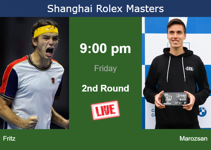 Thursday Live Streaming Taylor Fritz vs Fabian Marozsan