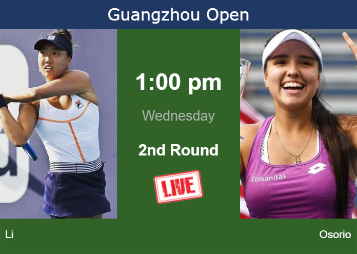 Tuesday Live Streaming Ann Li vs Maria Camila Osorio Serrano