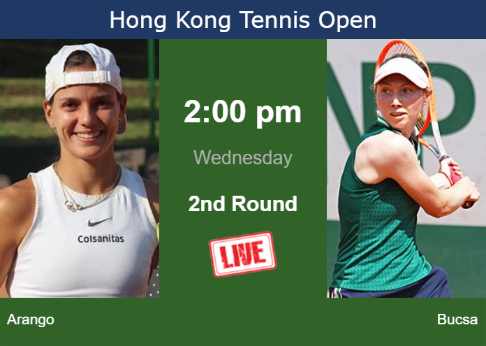 Tuesday Live Streaming Emiliana Arango vs Cristina Bucsa