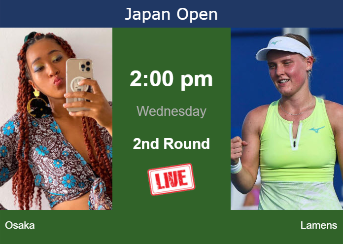 Tuesday Live Streaming Naomi Osaka vs Suzan Lamens