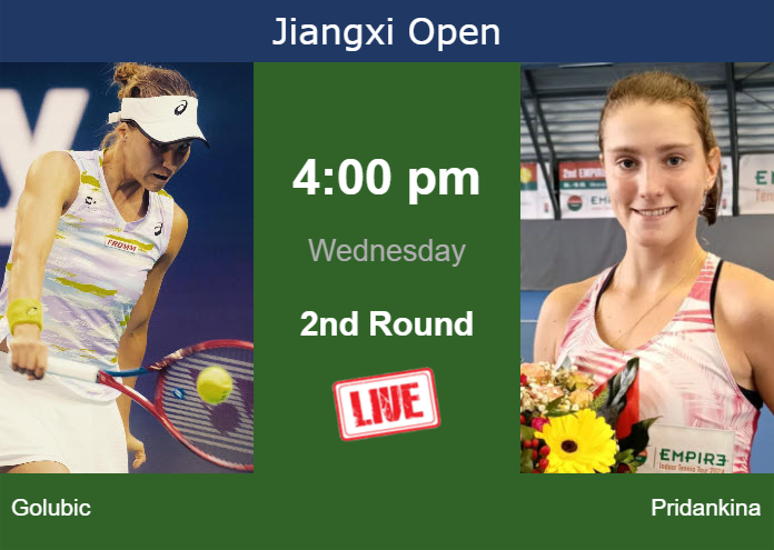 Tuesday Live Streaming Viktorija Golubic vs Elena Pridankina