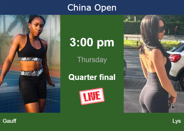 Wednesday Live Streaming Cori Gauff vs Eva Lys