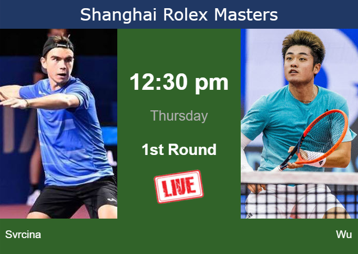 Wednesday Live Streaming Dalibor Svrcina vs Yibing Wu