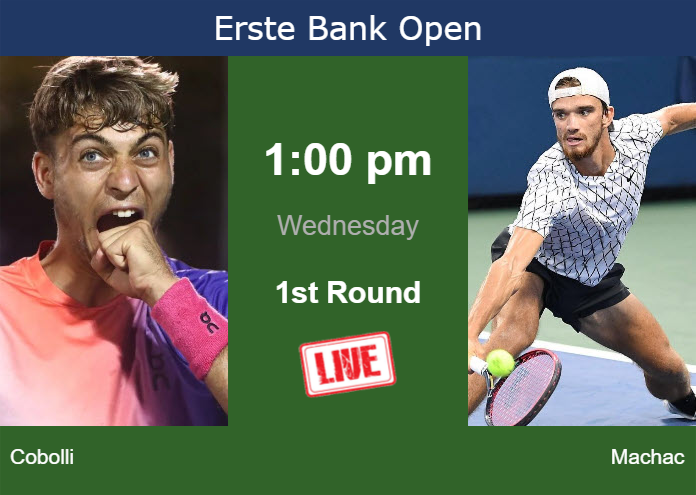 Wednesday Live Streaming Flavio Cobolli vs Tomas Machac