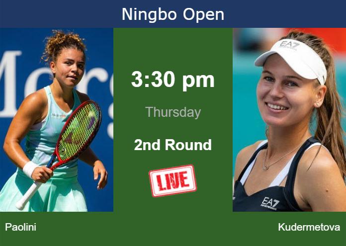 Wednesday Live Streaming Jasmine Paolini vs Veronika Kudermetova