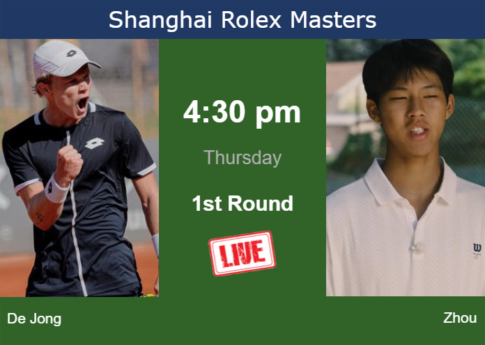 How to watch De Jong vs. Zhou on live streaming in Shanghai on Thursday Wednesday Live Streaming Jesper De Jong vs Yi Zhou