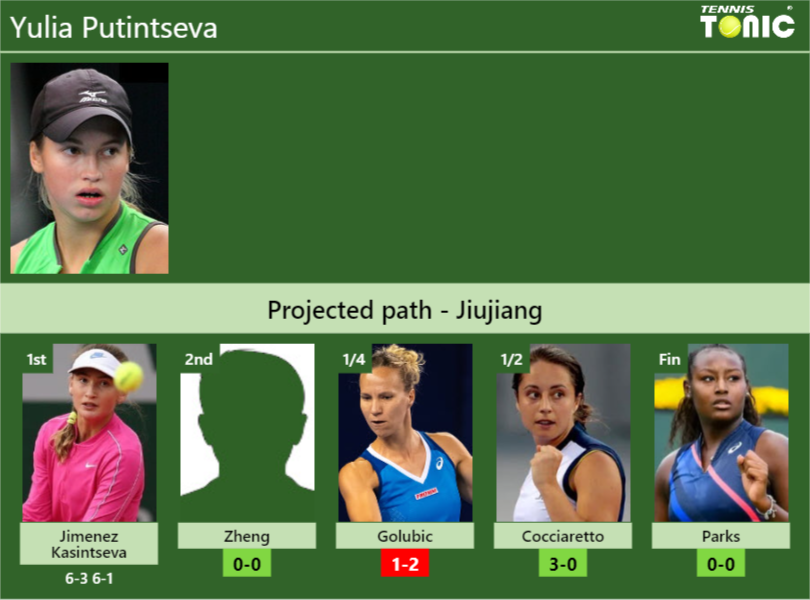 Yulia Putintseva Stats info