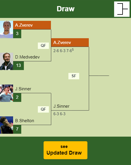 Alexander Zverev Draw info