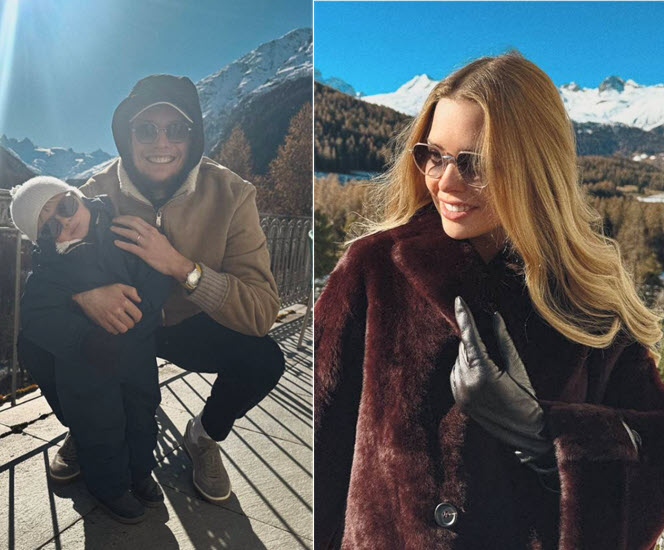 Bublik Posts Lovely Pictures In Switzerland With His Wife Tatiyana And A Son Named Vasily