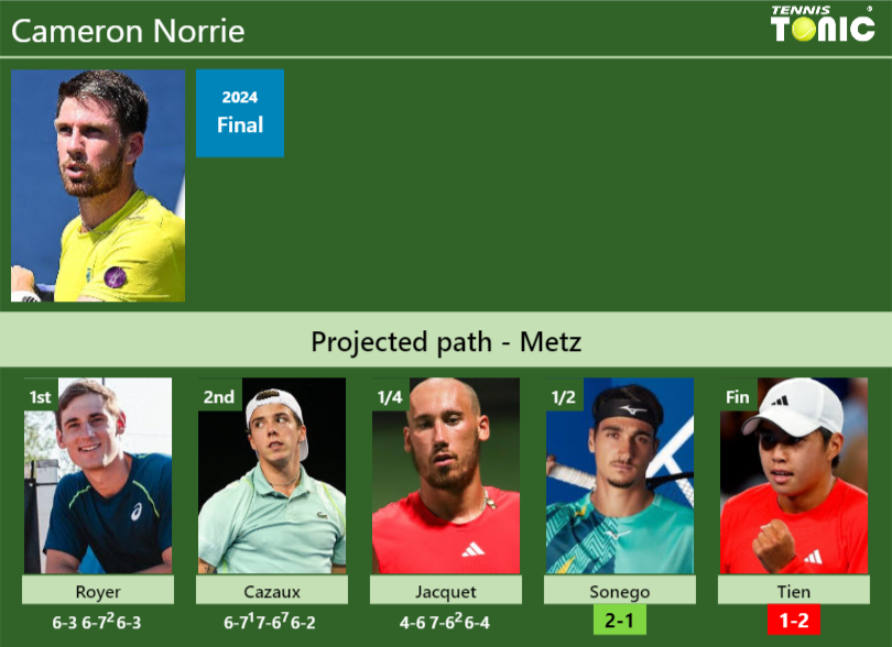 Cameron Norrie Stats info