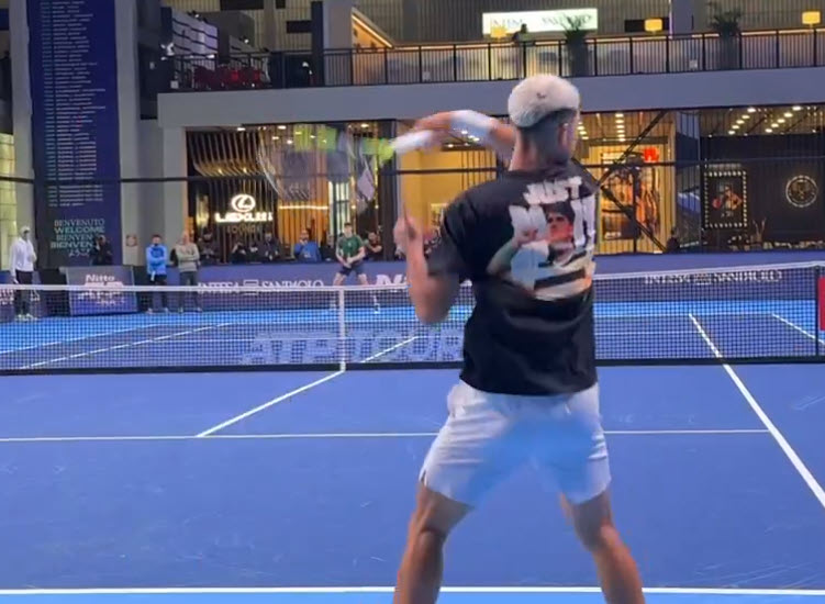 Carlos Alcaraz And Jannik Sinner Practice Together In Turin