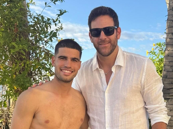 Carlos Alcaraz Enjoys Miami Break And Meets Juan Martin Del Potro