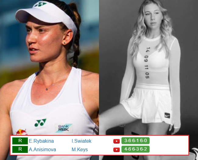 Elena Rybakina Amanda Anisimova Who Win Info 1 Elena Rybakina Amanda Anisimova who win info